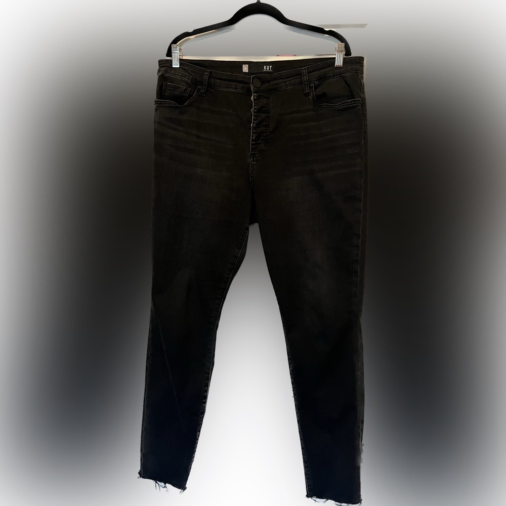 Women’s black KUT skinny jeans